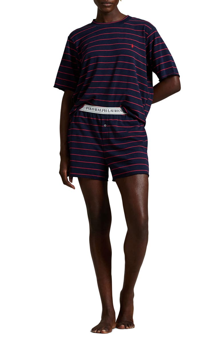 Polo Ralph Lauren Short Pajamas, Main, color, Hunter Navy