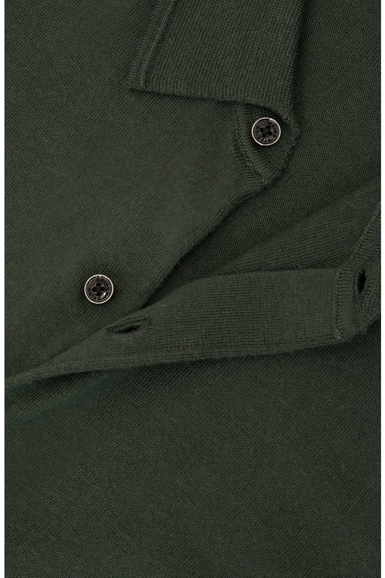Drayton Wool Short Sleeve Sweater, Alternate, color, DARK GREEN
