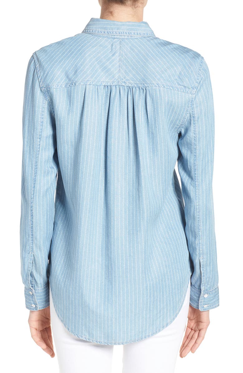 Caslon<sup>®</sup> Denim Shirt, Alternate, color, 