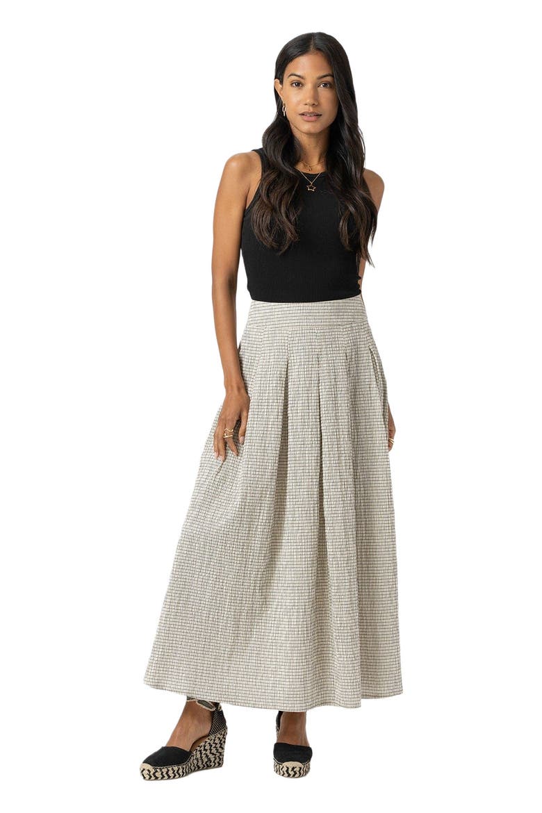 Eliza Pleated Skirt, Alternate, color, White