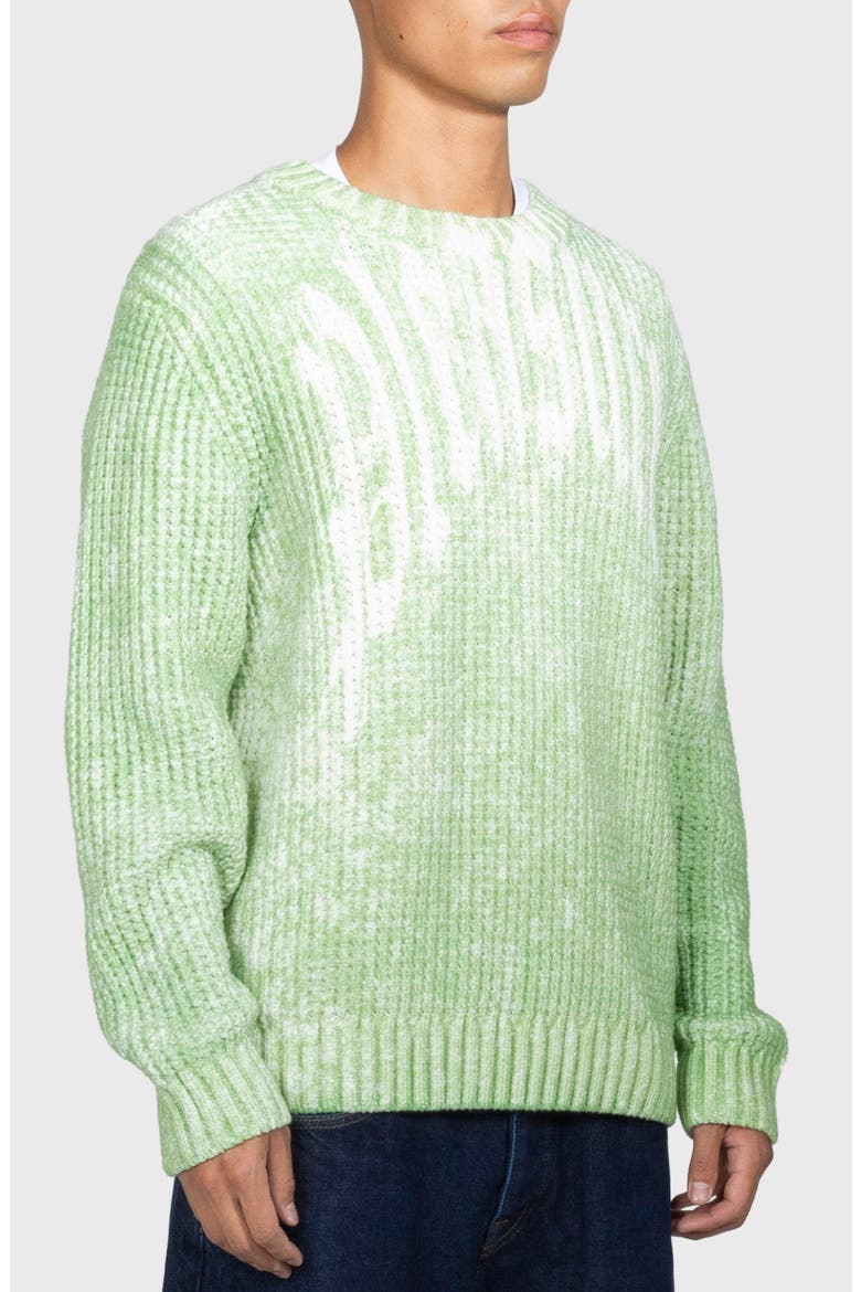 Acid Oversize Sweater, Alternate, color, GREEN
