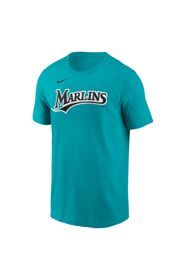 Name & Number T-Shirt Nike Kyle Stowers Teal Miami Marlins Name & Number T-Shirt, Alternate, color, Teal