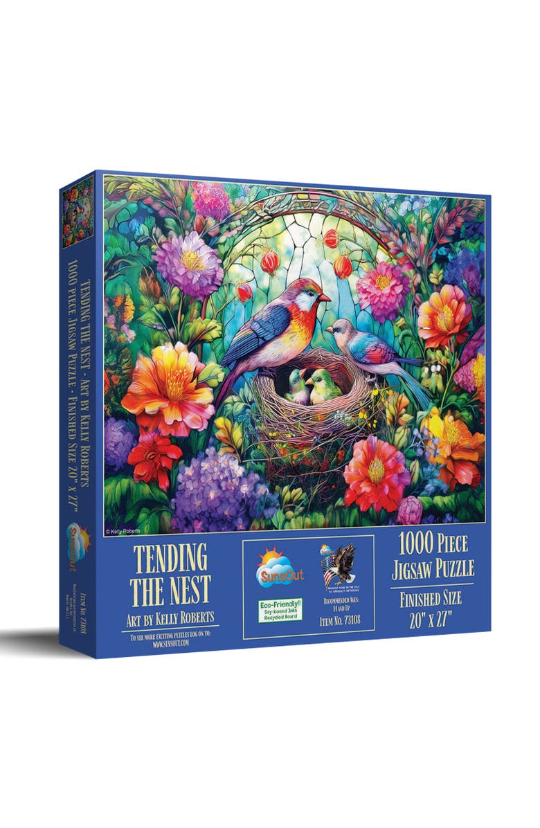 Sunsout Tending the Nest 1000 piece Jigsaw Puzzle for Adults, Main, color, Multicolor