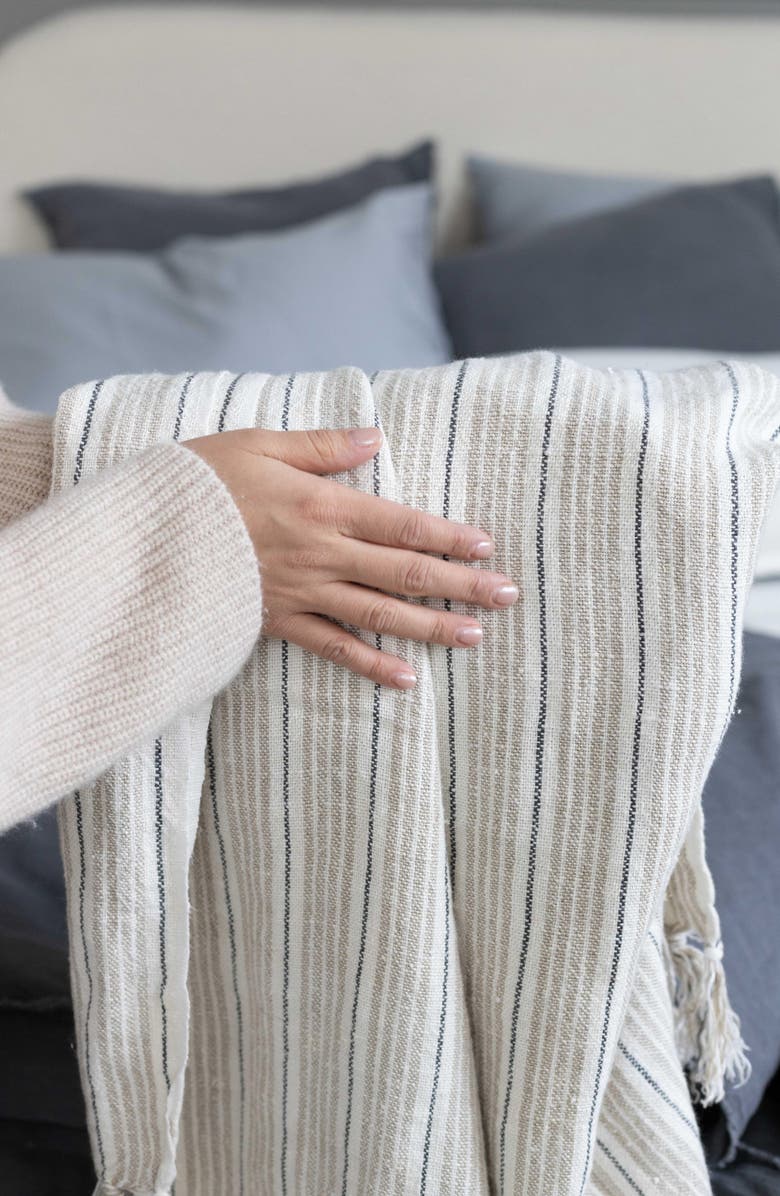 Pom Pom at Home Newport Bed Blanket, Alternate, color, Blue