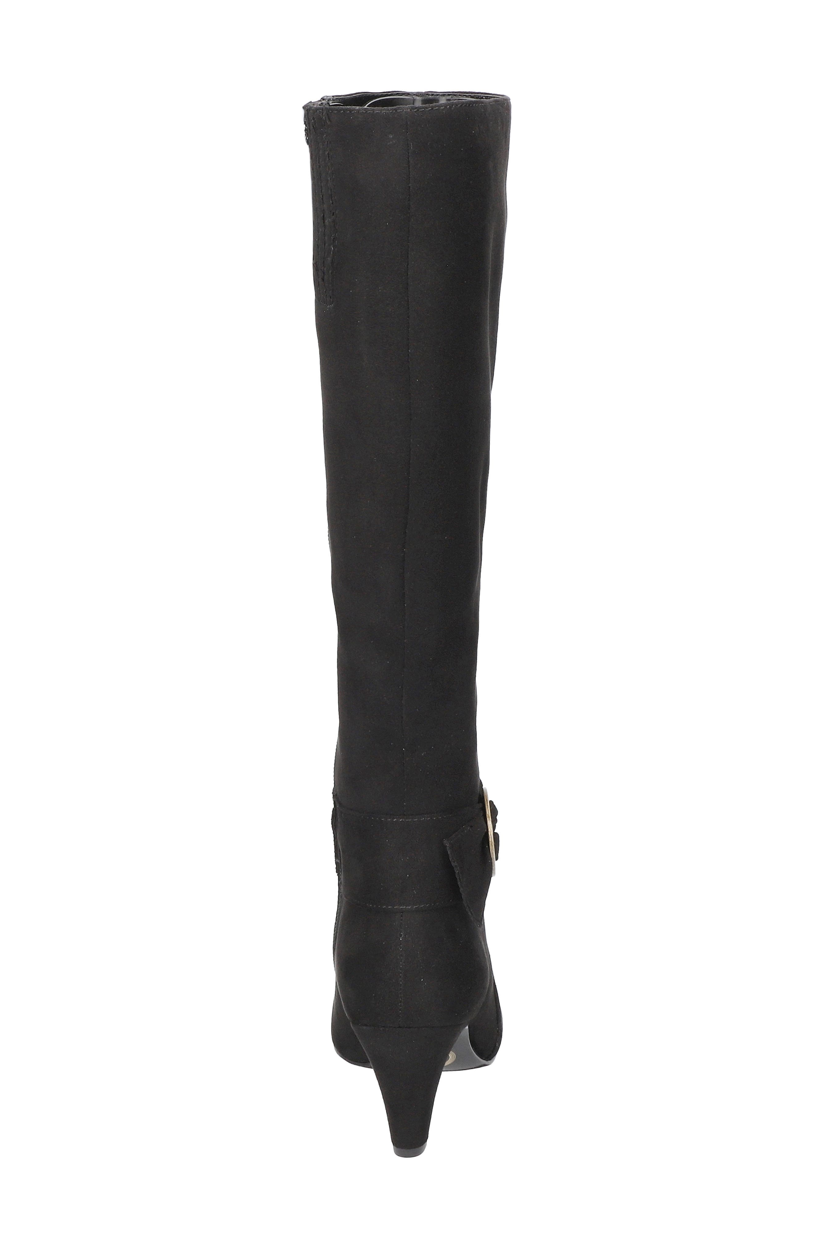 Bella Vita Rima Plus Knee High Boot, Alternate, color, Black Suede