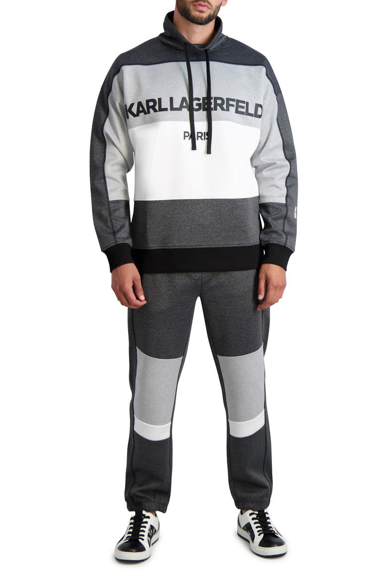 Colorblock Joggers, Alternate, color, BLACK/ WHITE/ GREY