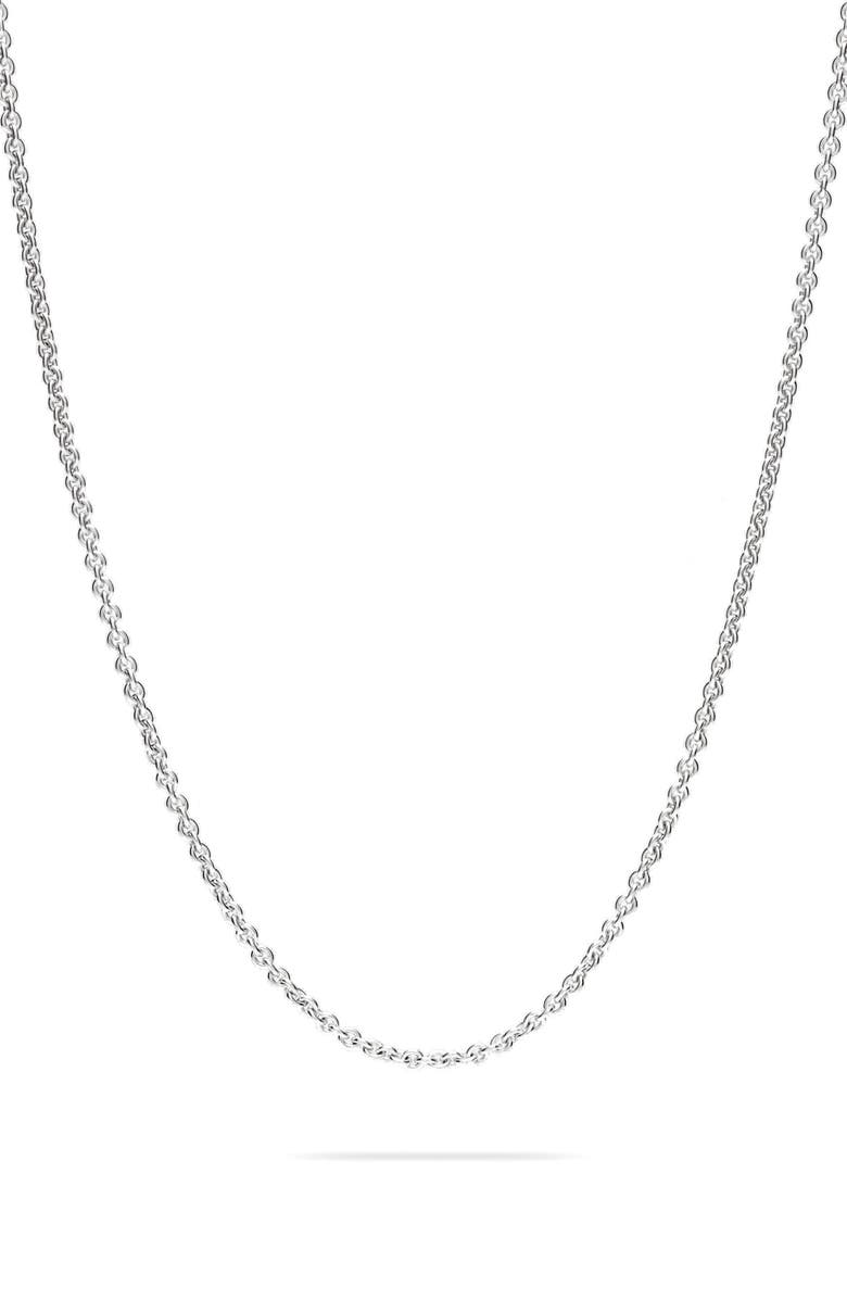 Tom Wood Rolo Silver Chain Necklace, Main, color, 