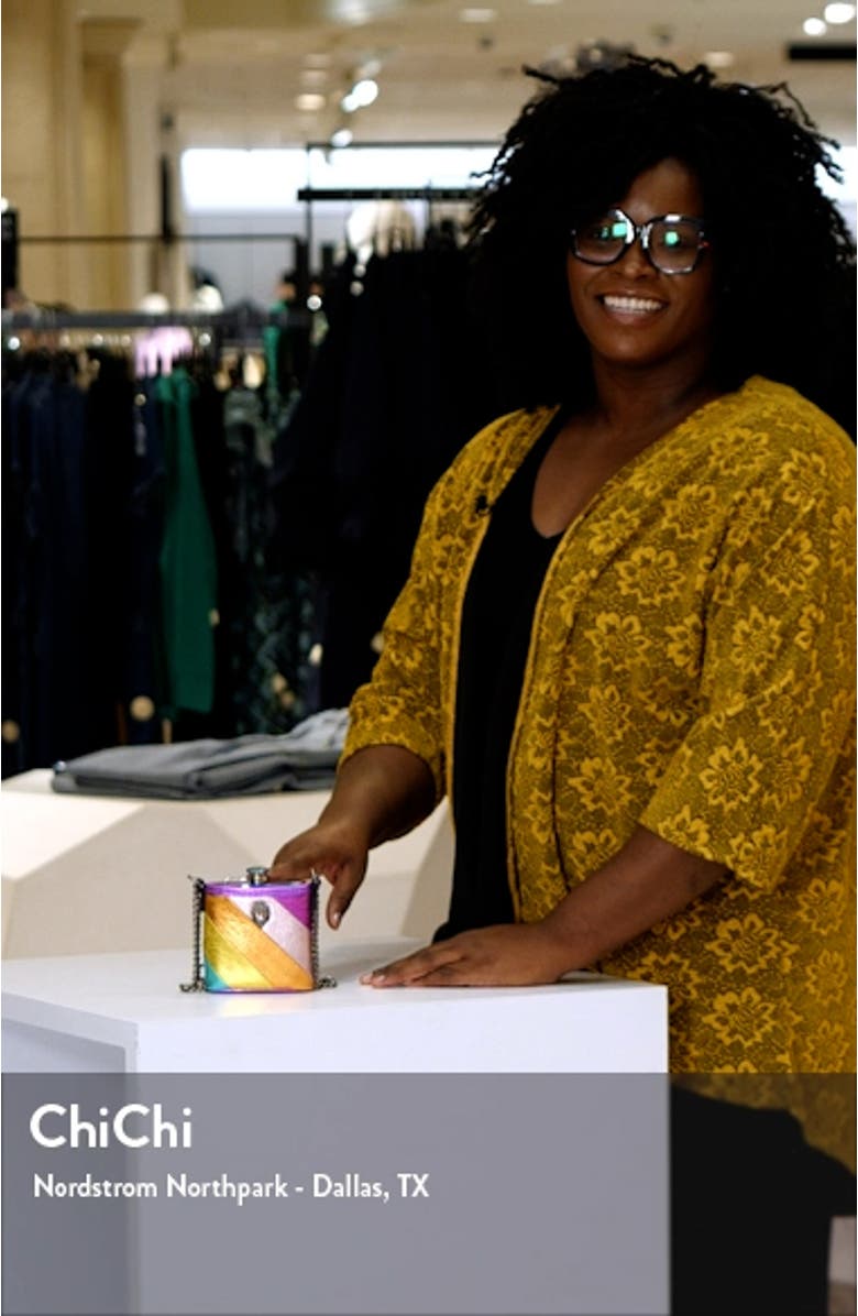 Kensington Metallic Leather Flask, sales video thumbnail