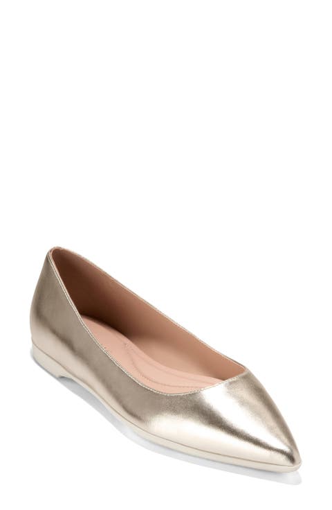 【KIMHEKIM】Shiny Silver Monroe Flat KIMHEKIM Shiny Silver Monroe Flat