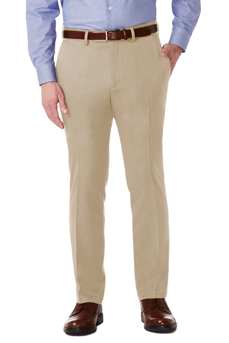 Heather Slim Fit Dress Pant, Main, color, OATMEAL