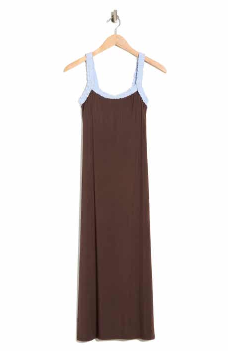 WEST K Ruffle Trim Midi Dress