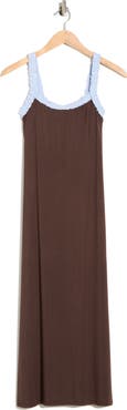 WEST K Ruffle Trim Midi Dress