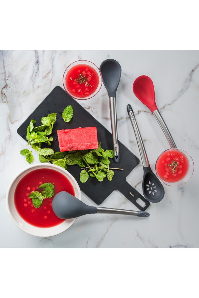 Silicone & Stainless Steel 12.25-Inch Ladle, Alternate, color, Red