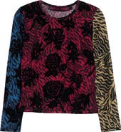 Chopova Lowena Totally Tiger Flocked Mesh T-Shirt