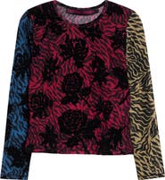 Chopova Lowena Totally Tiger Flocked Mesh T-Shirt