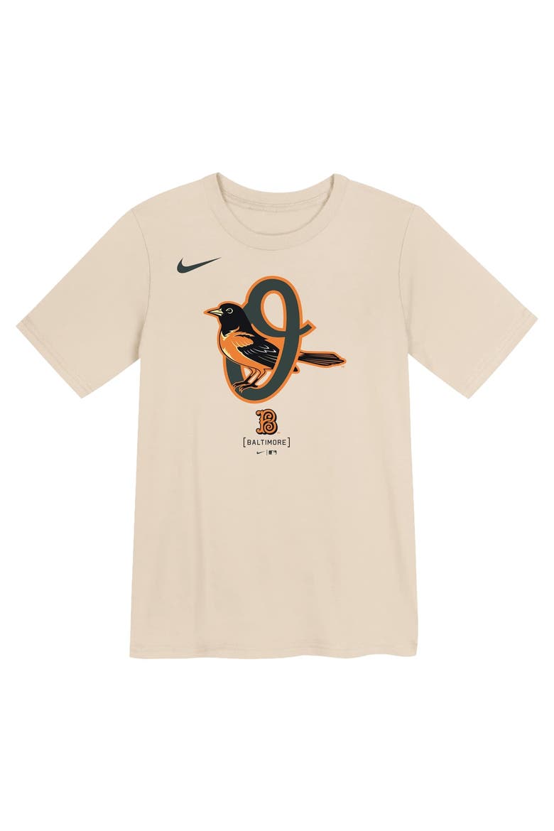 Preschool Nike Cream Baltimore Orioles 2026 City Connect Logo T-Shirt, Main, color, Cream