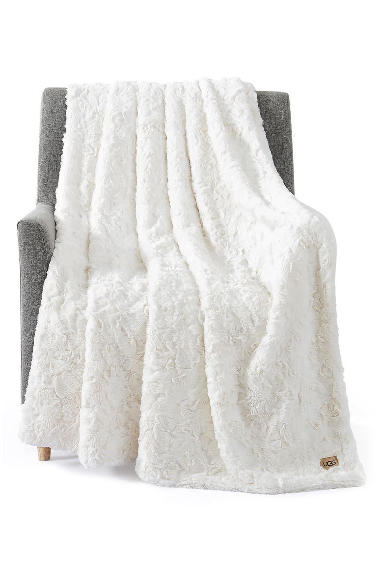 Adalee Faux Fur Throw Blanket