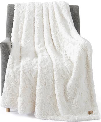 Adalee Faux Fur Throw Blanket