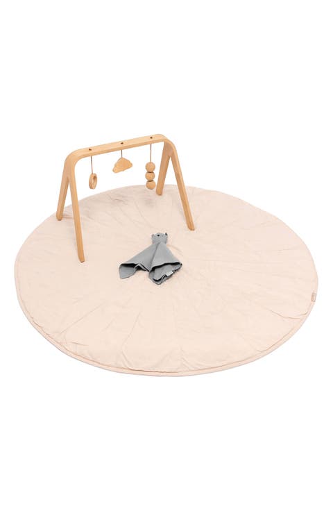 Linen & Cotton Reversible Quilted Play Mat