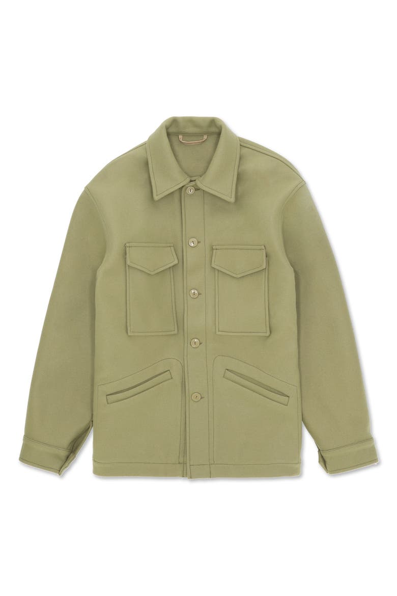 Edward Wool Jacket, Main, color, Sage Green