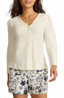 Tommy Bahama Ashby Stretch Cotton Slub Henley Top