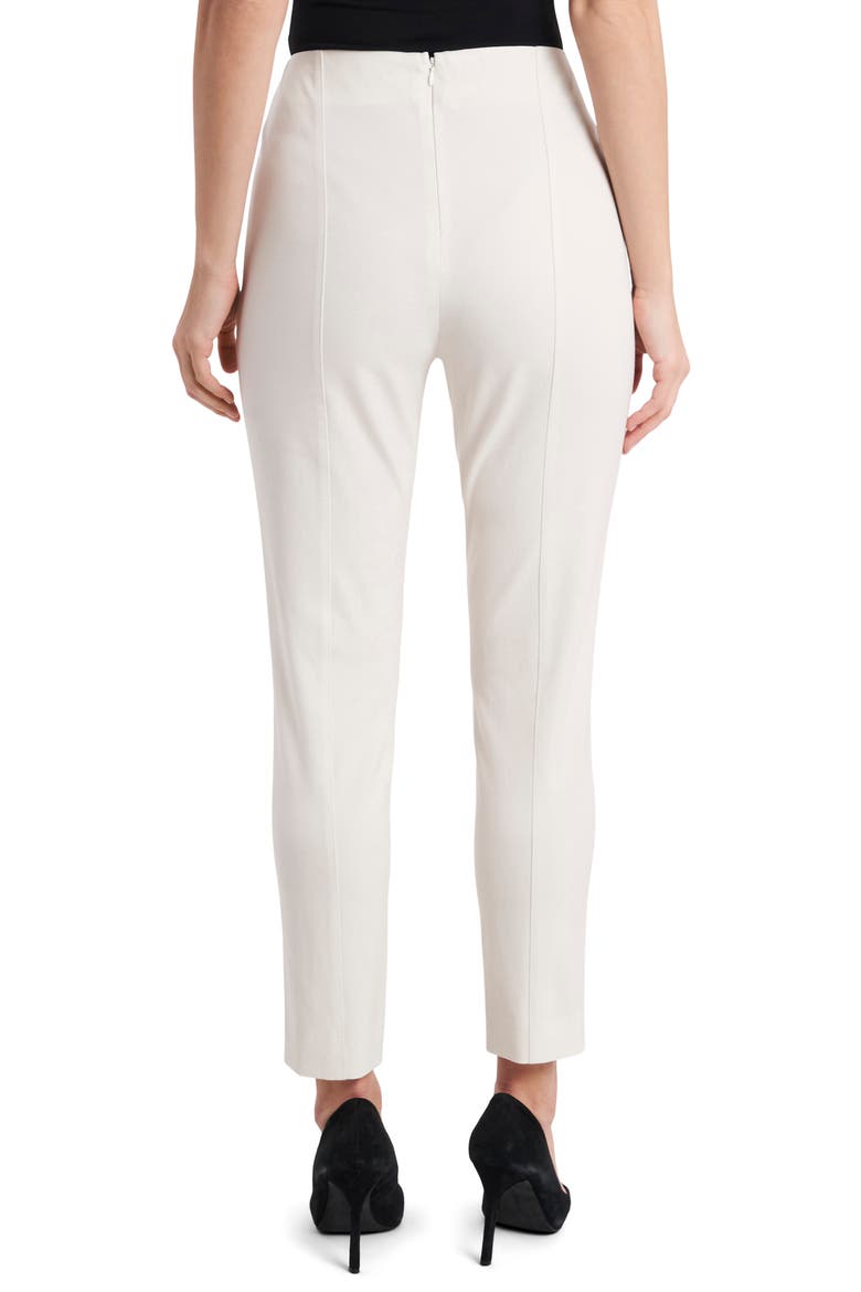 Notched Hem Ankle Pants, Alternate, color, SOFT ECRU