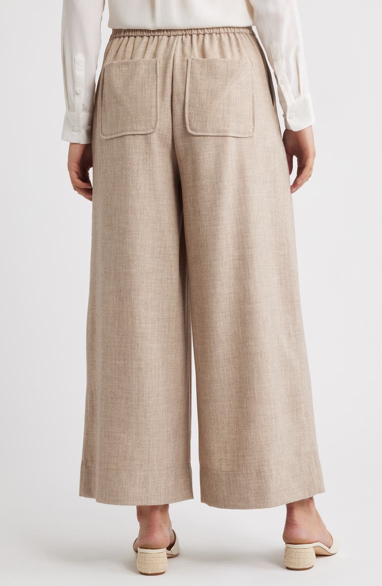 Wit & Wisdom Ultra Skyrise Pleated Wide Leg Pants, Alternate, color, Heather Khaki