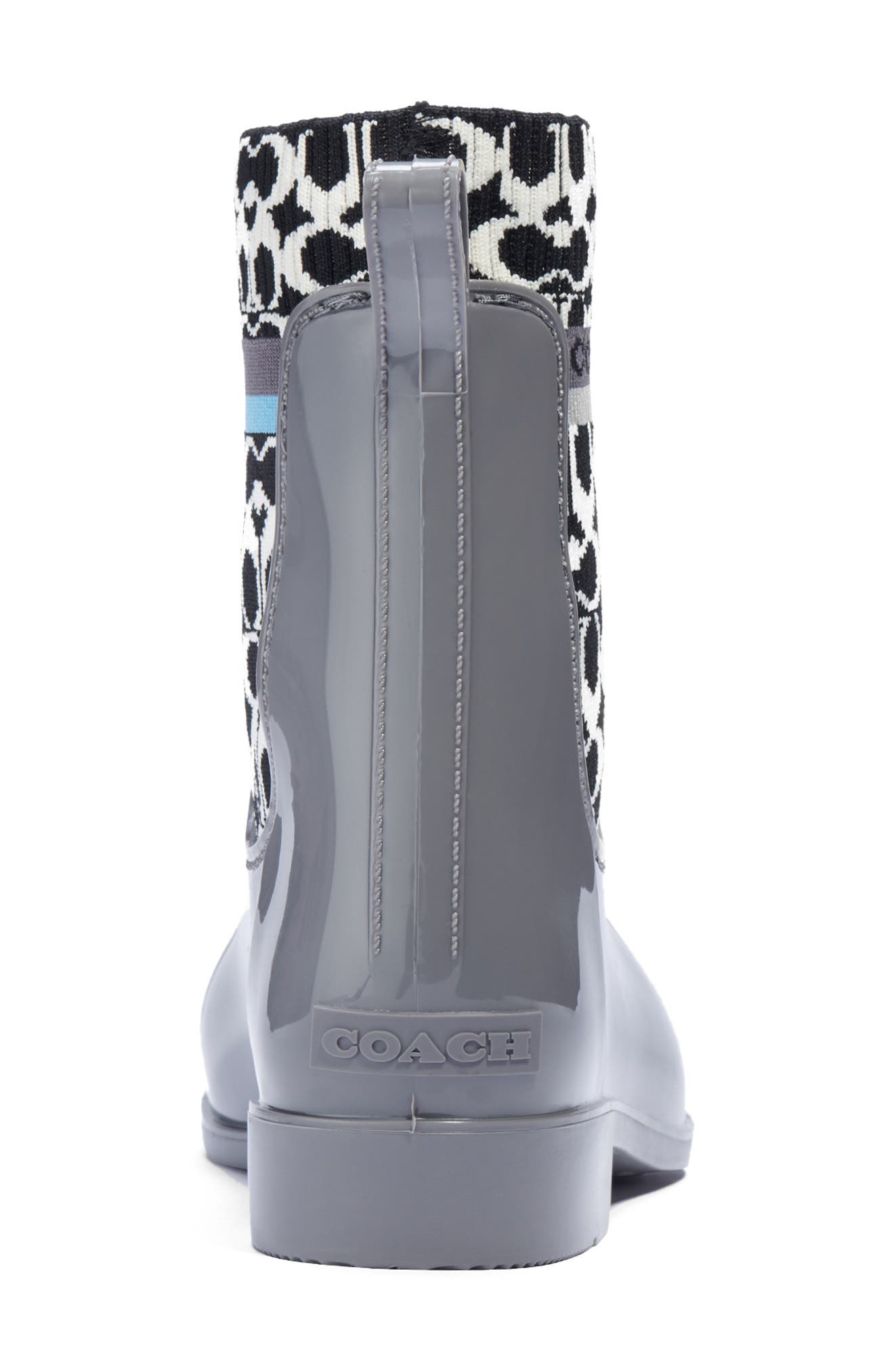 COACH Rivington Waterproof Chelsea Rain Boot, Alternate, color, 