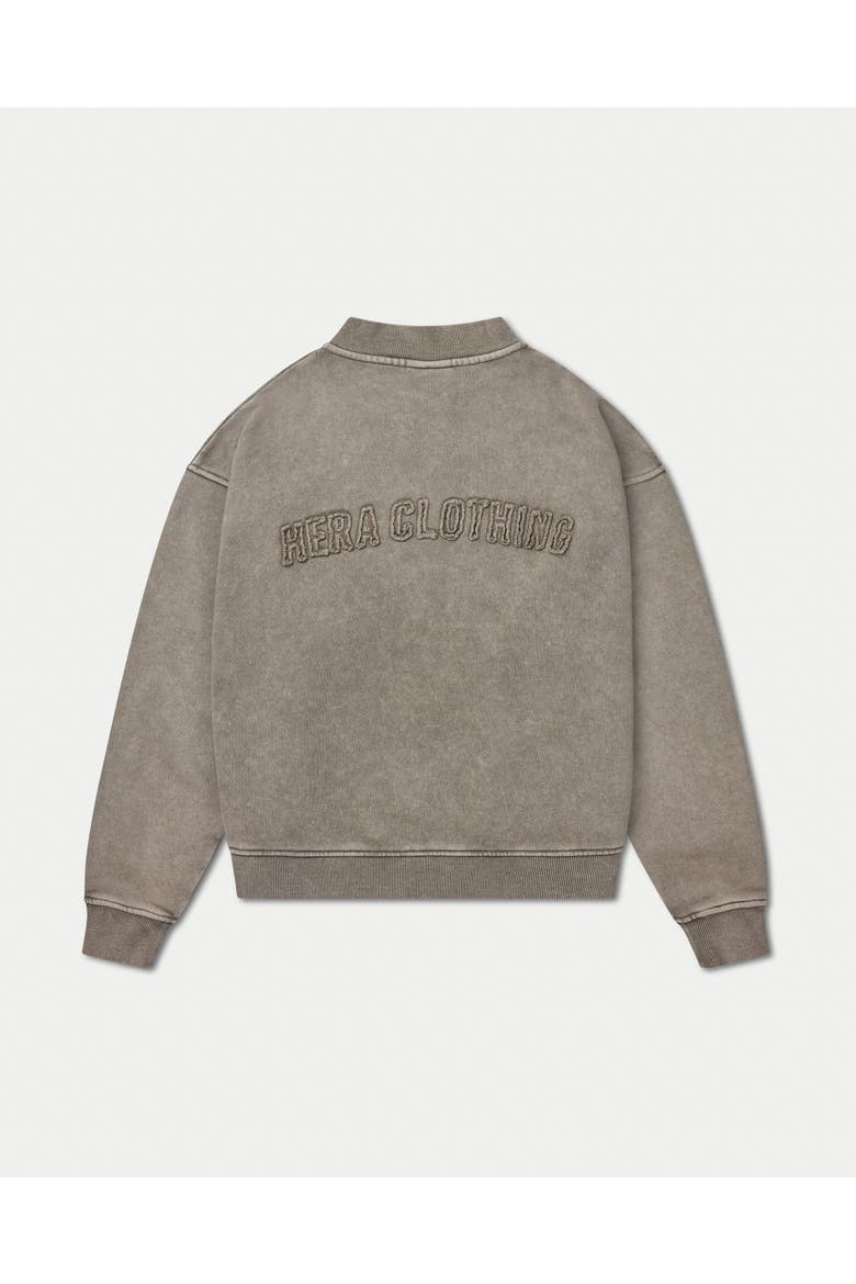 Faded Bomber Jacket, Alternate, color, Washed Marsh Grey