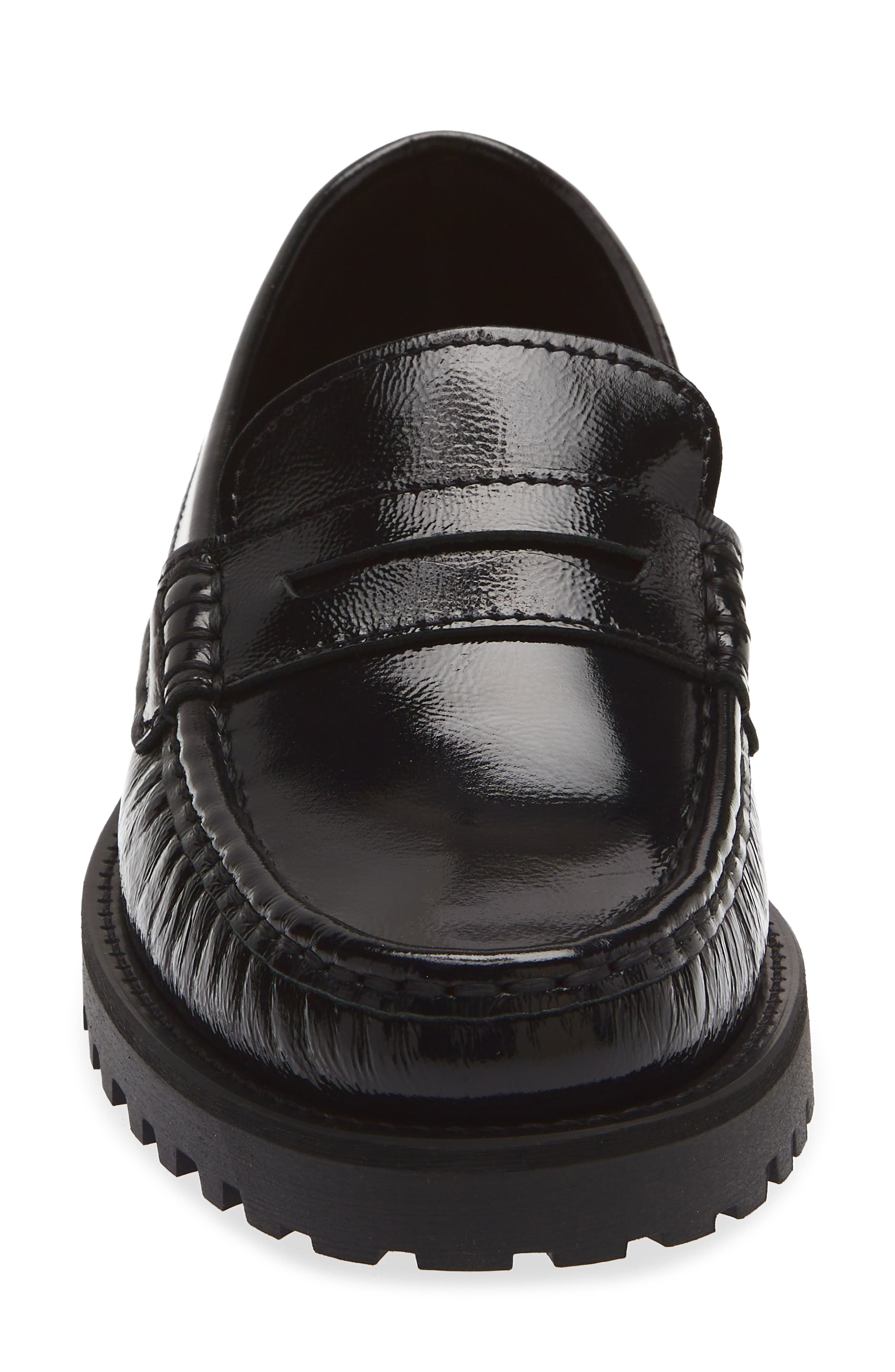 Galena Leather Loafer, Alternate, color, BLACK PATENT