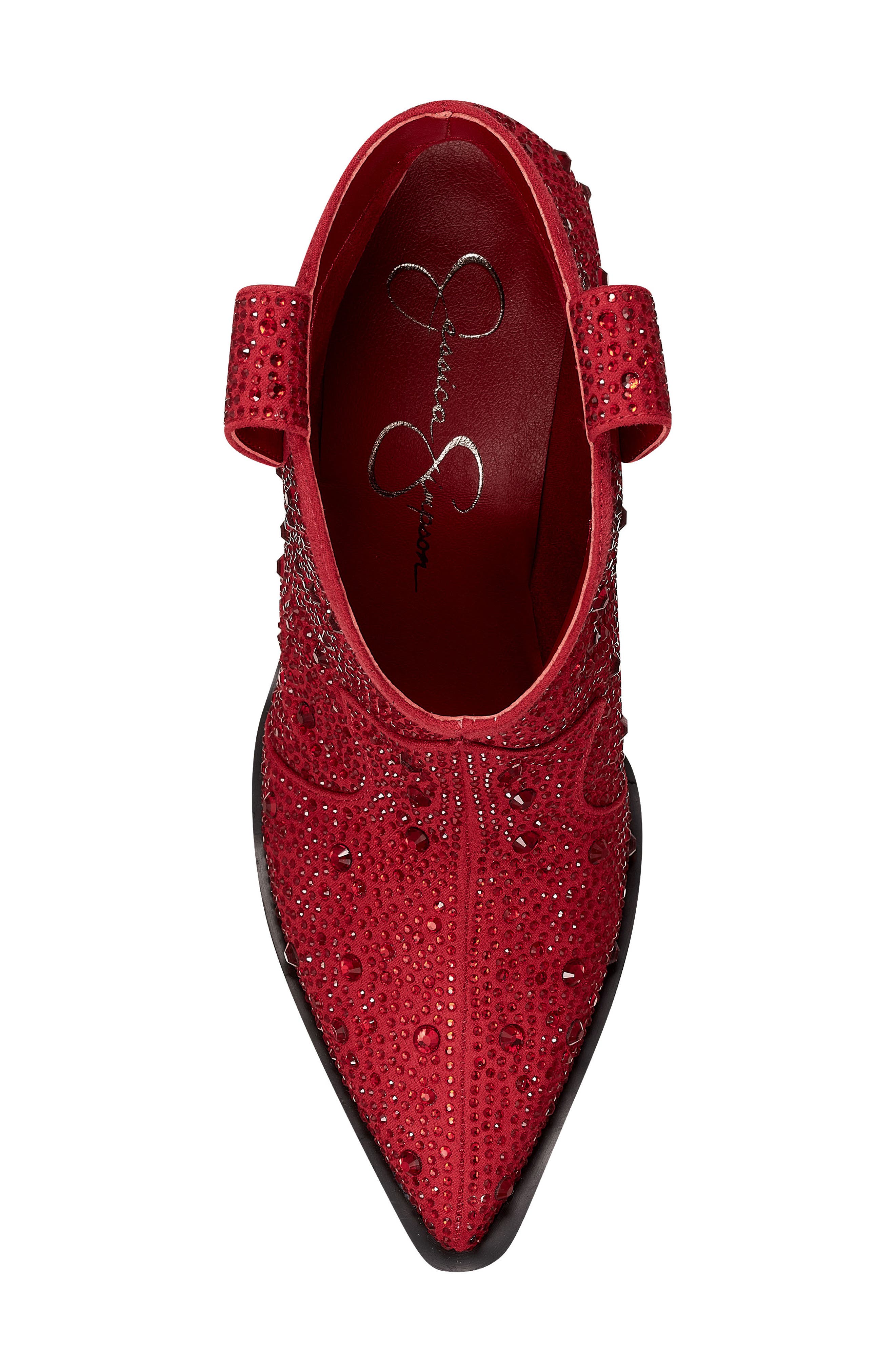 Jessica Simpson Zadie Western Boot, Alternate, color, Dkred 03