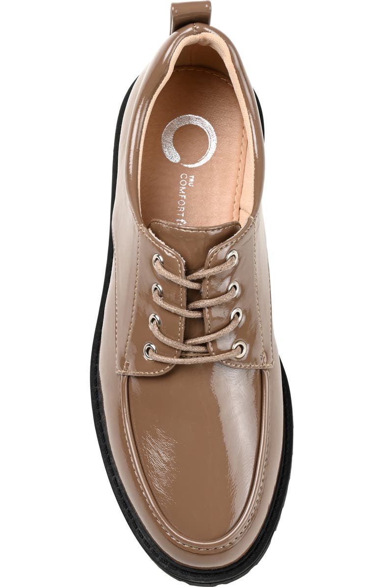 Journee Collection Zina Lug Sole Loafer, Alternate, color, Taupe