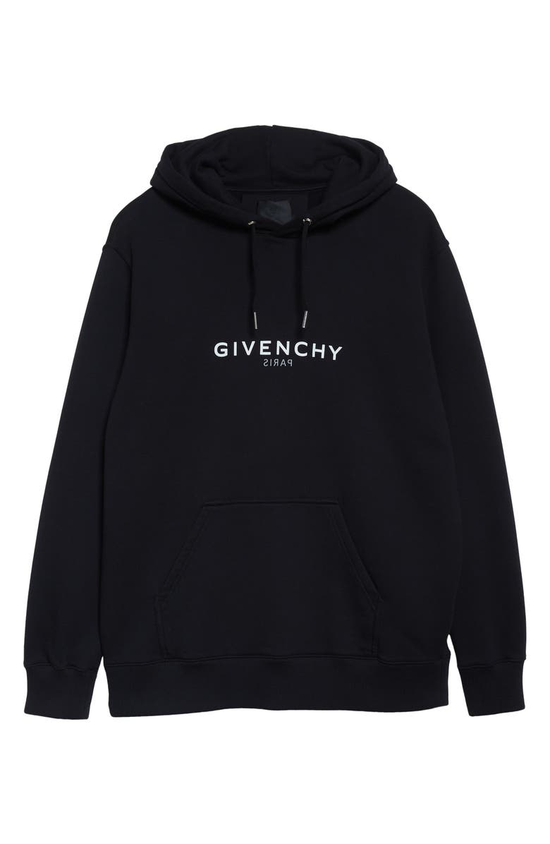 Givenchy Classic Fit Logo Hoodie, Alternate, color,