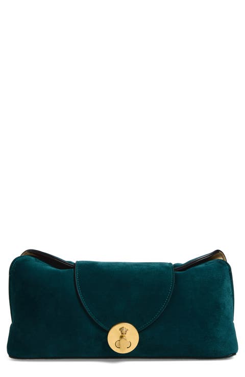 Medusa Suede Clutch