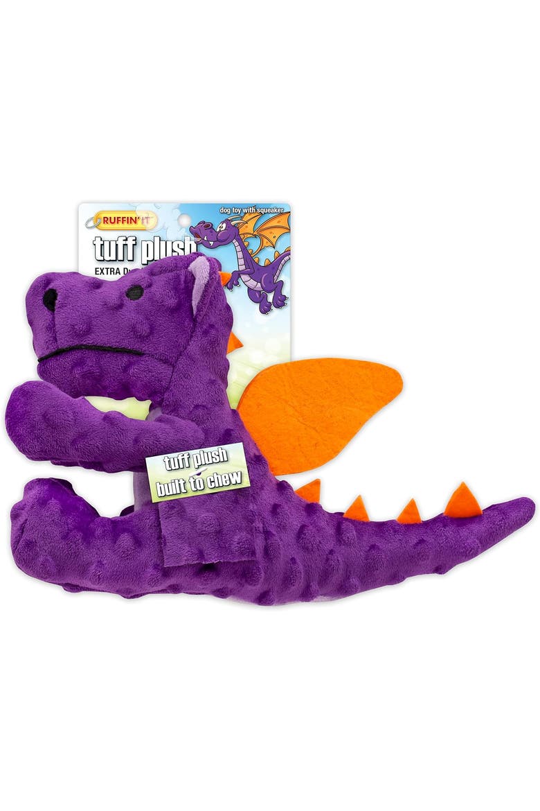 Tuff Plush Dragon Dog Toy, Main, color, Multicolored