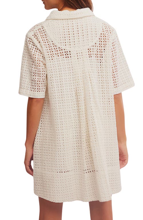 FREE PEOPLE FREE PEOPLE REMINO EYELET MINIDRESS