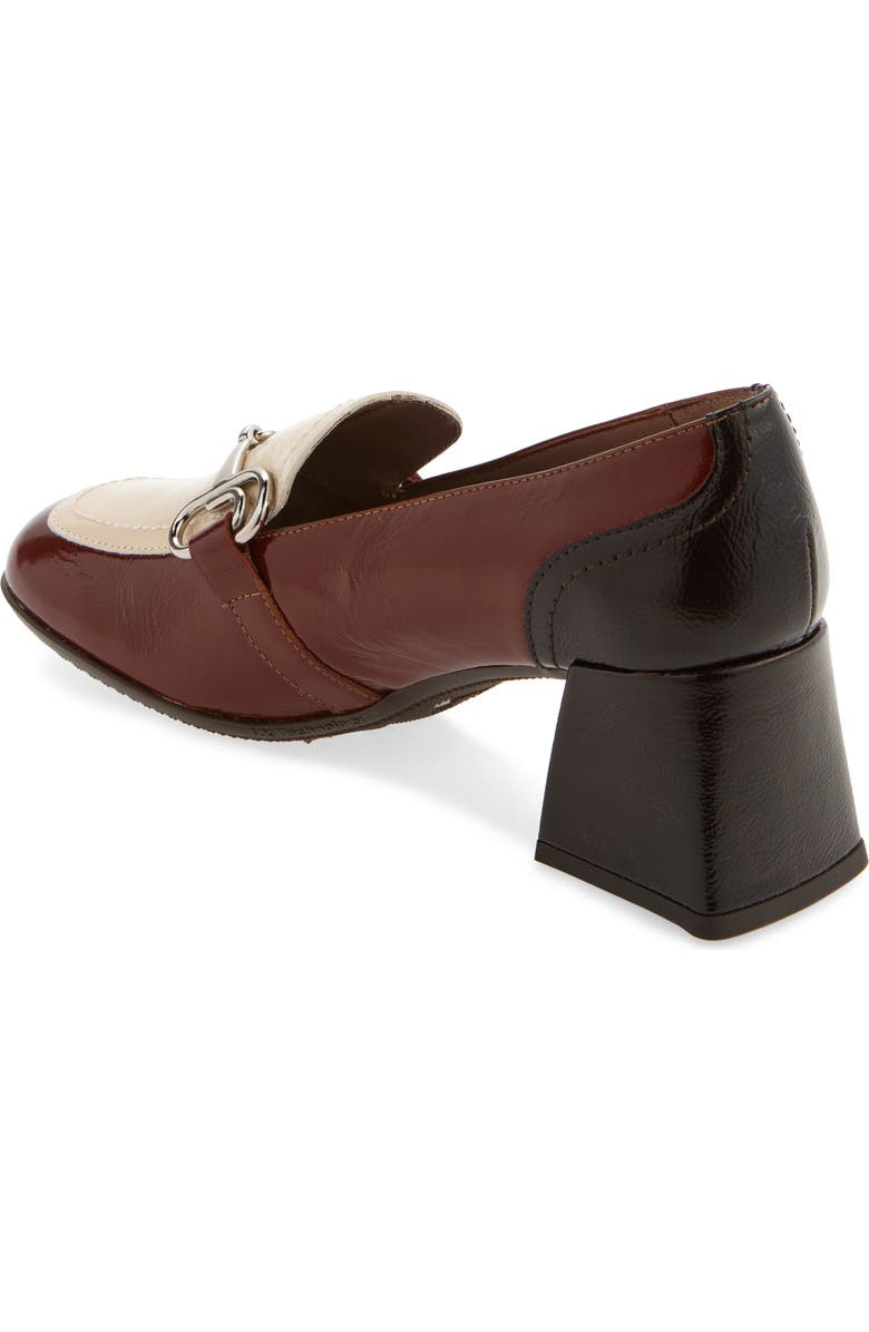 Wonders Moc Toe Bit Loafer Pump, Alternate, color, Brown Cream Combo