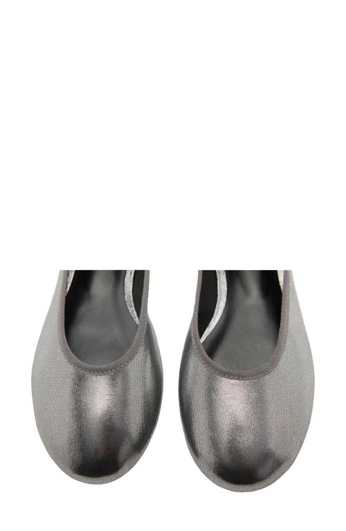 Mango Metallic Ballet Flat