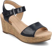 Journee Collection Ranae Platform Wedge Cork Sandal