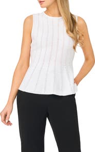 Halogen® Sleeveless Peplum Top