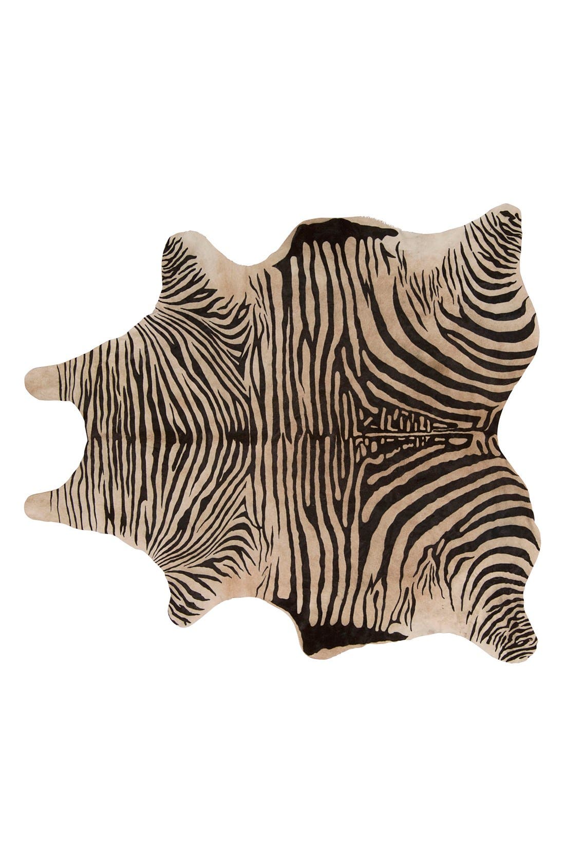 Mina Victory Zebra Stripe Cowhide Rug | Nordstrom