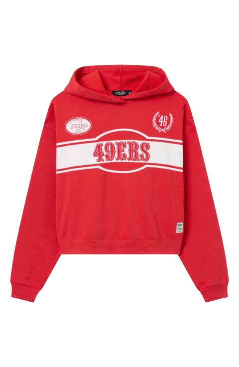 San Francisco 49ers Oversized Cropped Hoodie