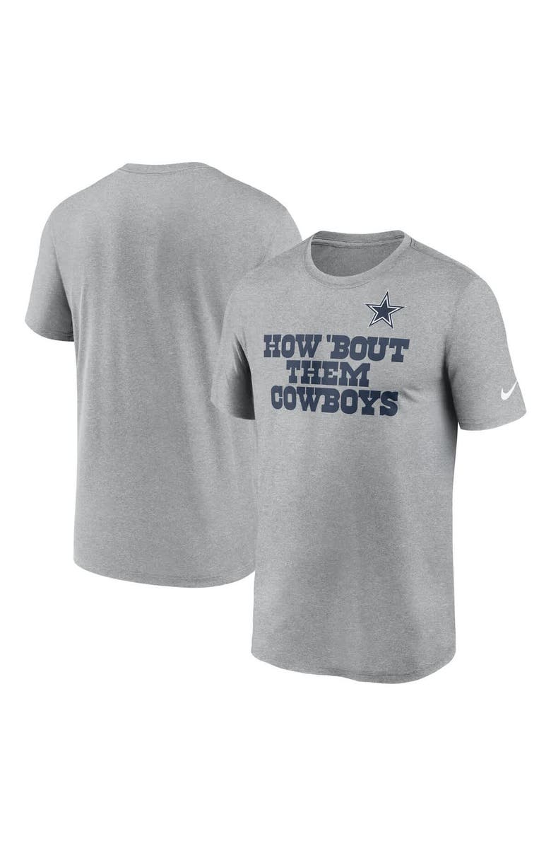 Nike Men's Nike Heather Gray Dallas Cowboys Local Them T-Shirt, Main, color, 