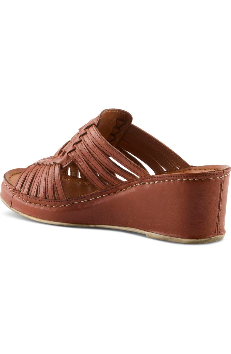 Spring Step Nokiah Platform Wedge Sandal, Alternate, color, Cognac