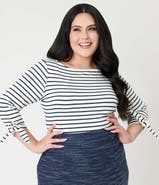 Unique Vintage Plus Size Gracie Top