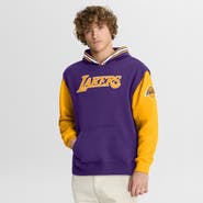 FANATICS Men's Fanatics  Purple/Gold Los Angeles Lakers Half Court Shot Clock Fastbreak Hoodie