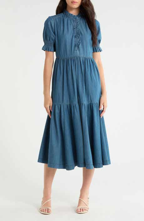 Feather Star Midi Dress