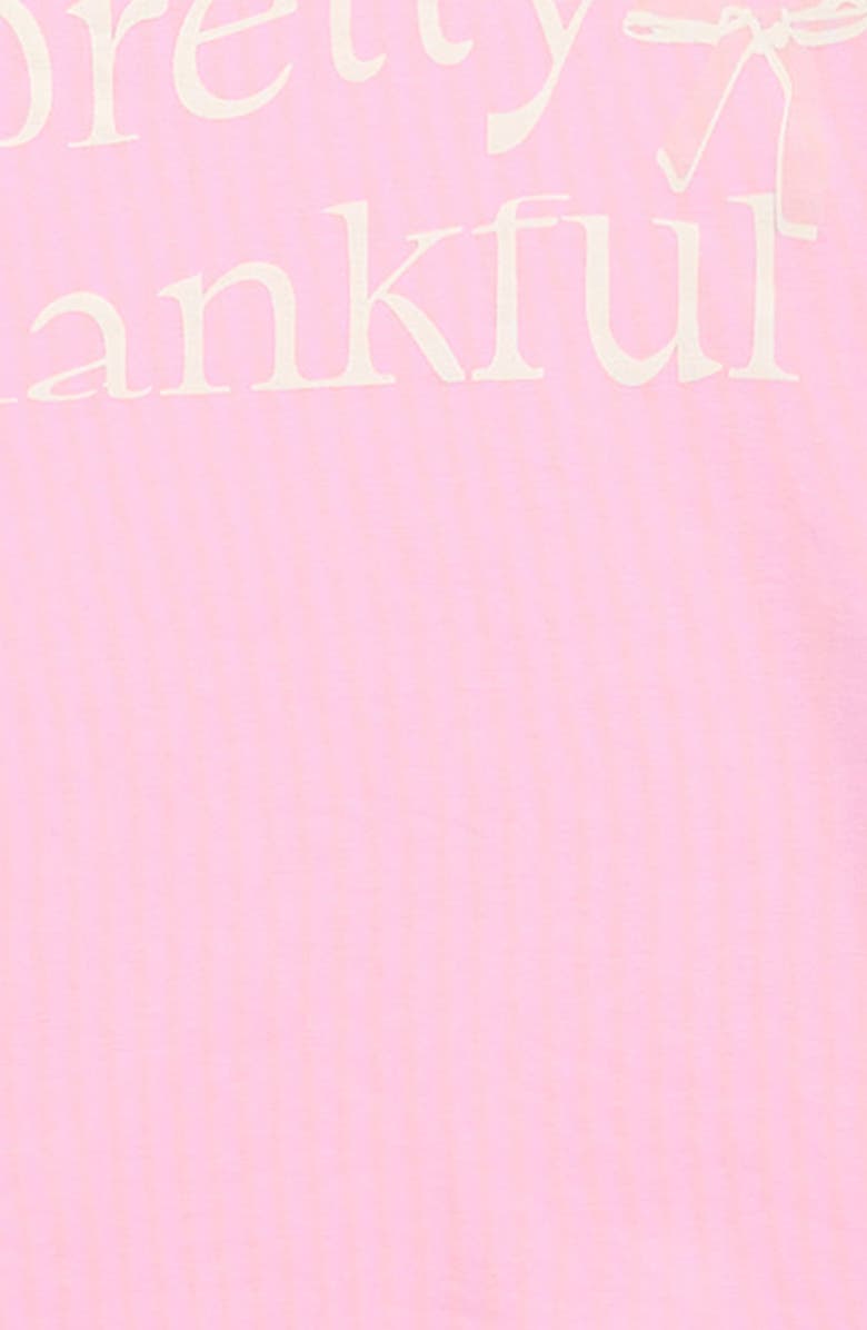 TINY TRIBE Kids' Pretty Thankful Stretch Cotton Graphic T-Shirt, Alternate, color, Pink