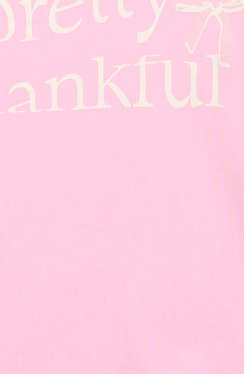 Kids' Pretty Thankful Stretch Cotton Graphic T-Shirt (Toddler & Little Kid)