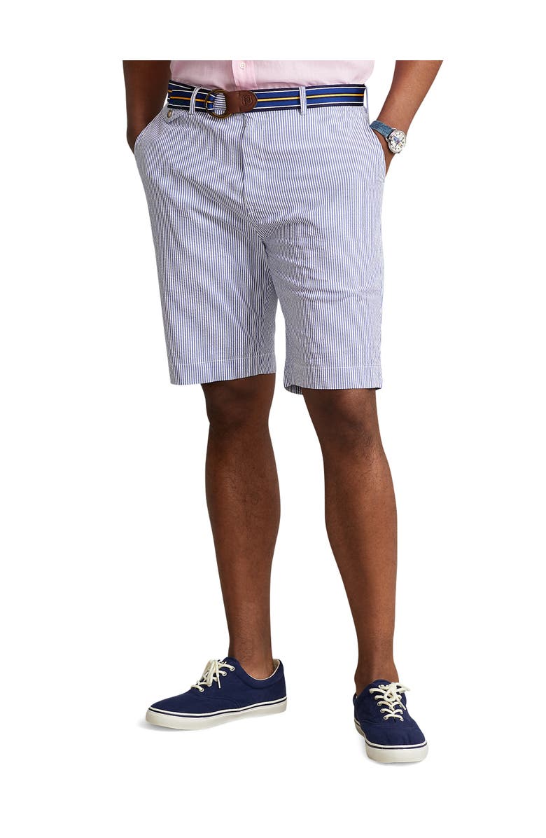 Polo Ralph Lauren Big & Tall Stretch Classic Fit Seersucker Shorts, Main, color, 